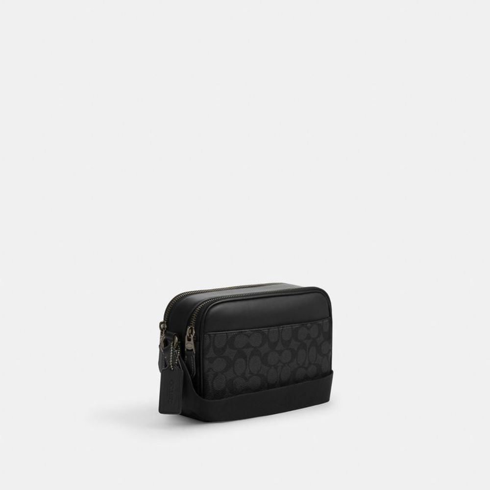 NWT Coach Outlet Graham Crossbody Bag In Signature Canvas - Picture 2 of 5